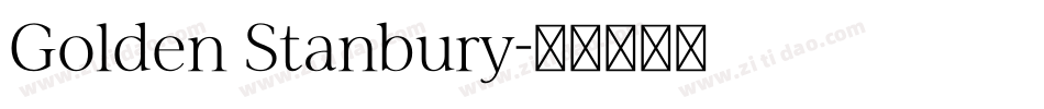 Golden Stanbury字体转换